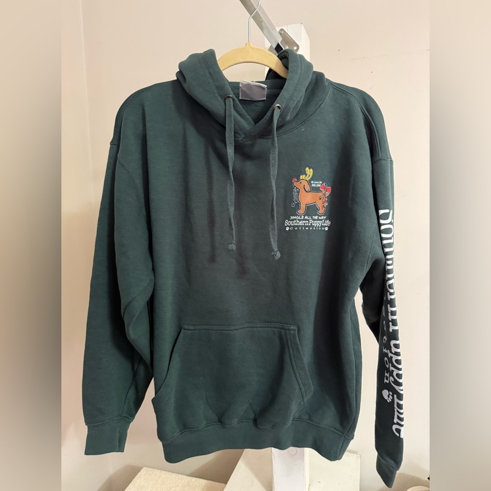Southern Puppy Christmas Hoodie